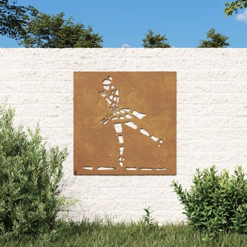 vidaXL Vrtni zidni ukras 55 x 55 cm čelik COR-TEN s uzorkom balerine Cijene