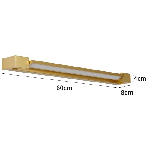  Brilagi-LED Kupatilsko osvetljenje za ogledalo AQUA LINE LED/18W/230V 60 cm IP44 zlatno Slike