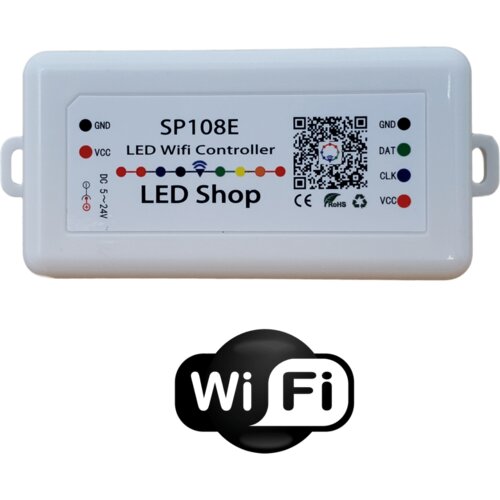 Smartled kontrola za digitalne led trake wifi 8A 5V 24V smart phone SP108E Slike
