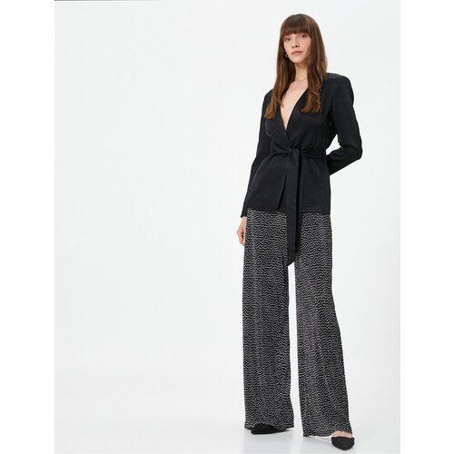 Koton Wide Leg Trousers High Waist Pleated Pounded Slike