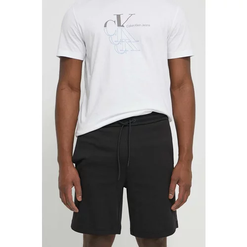 Calvin Klein Jeans Kratke hlače moški, črna barva