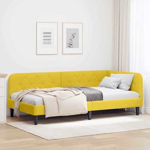  Kutni okvir kreveta Žuta 90 x 200 cm Bar&scaron;un Cijene