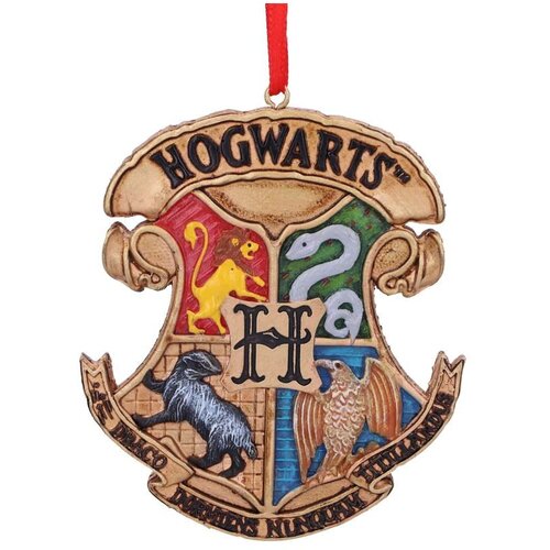 Nemesis Now HARRY POTTER HOGWARTS CREST HANGING ORNAMENT 8CM Cene