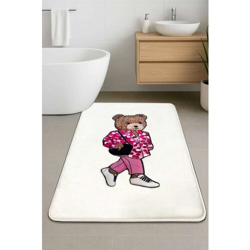 Lessentiel Maison prostirka za kupatilo boss bear, bela Cene