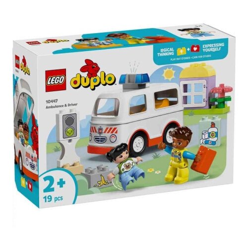 Lego duplo town ambulance and driver ( LE10447 ) Slike