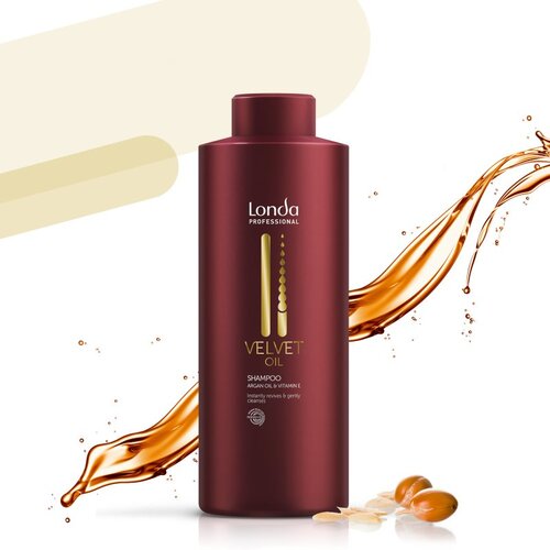 Londa Professional Velvet Oil &amp;scaron;ampon za suhe in normalne lase 1000 ml Slike
