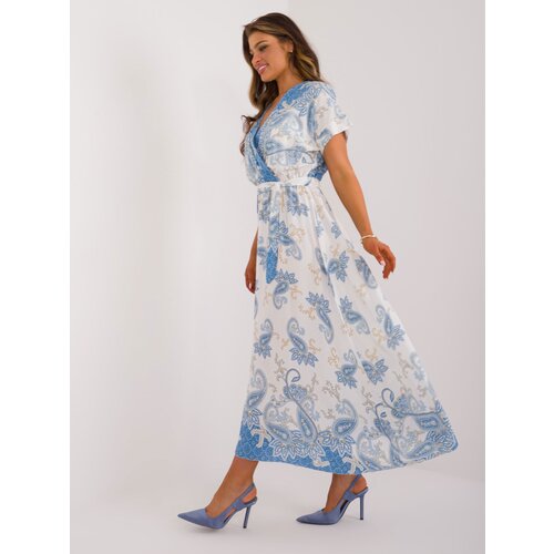 Fashion Hunters Blue and white dress with oriental patterns Slike