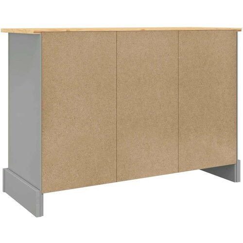  Komoda Corona siva 112x43x78 cm masivna borovina meksički stil Slike