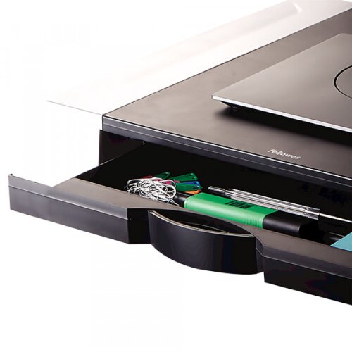 Fellowes Computer Monitor Stand with 5 Height Adjustments - Office Suites Monitor Riser with Storage Tray - Ergonomic Adjustable Monitor Stand for Computers - Max Weight 36KG /Max Size 28 - Graphite Cijene