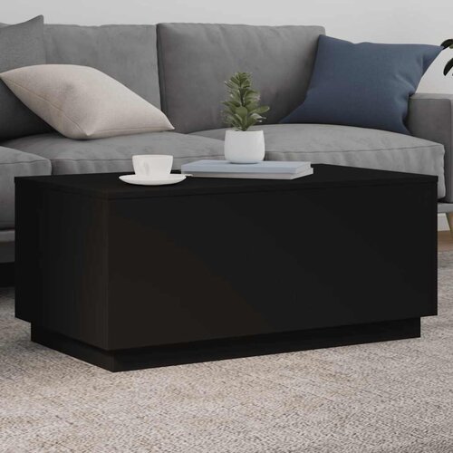  Stolić za kavu s LED svjetlima crni 90 x 50 x 40 cm Cene