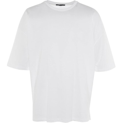 Trendyol Muška majica TMNSS22TS0318, Bela Cene