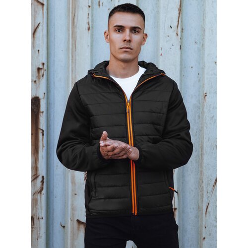 DStreet Men's transitional quilted jacket with hood black Cijene