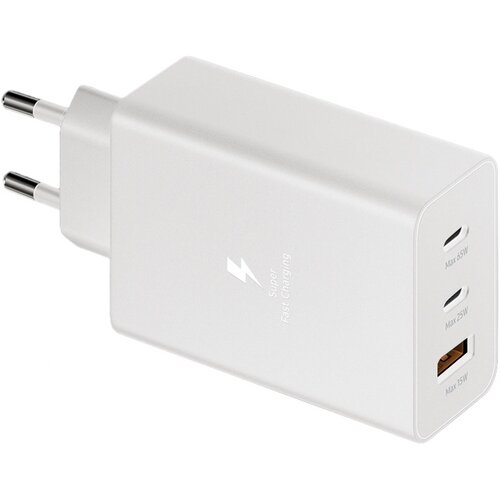  Kućni punjač Fast Charging Adapter Trio USB-Cx2,USB-A, Za Samsung PD, 65W, Beli Cene