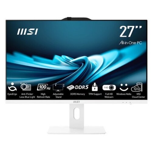 MSI AIO AP272P 14M-1029EU i5-14400 27 IPS LED FHD Non-Touch Anti-Glare 16GB SSD500GB M.2 AX211 WiFi 6E Windows 11 Pro White Cijene