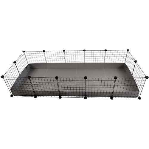 CC modular cage 5x2 pig rabbit hedgehog silver 180 x 75 x 37 cm Slike
