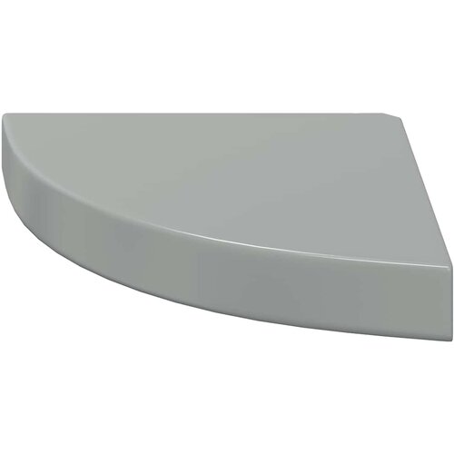  Plutajuće kutne police 4 kom sjajne sive 25 x 25 x 3,8 cm MDF Slike