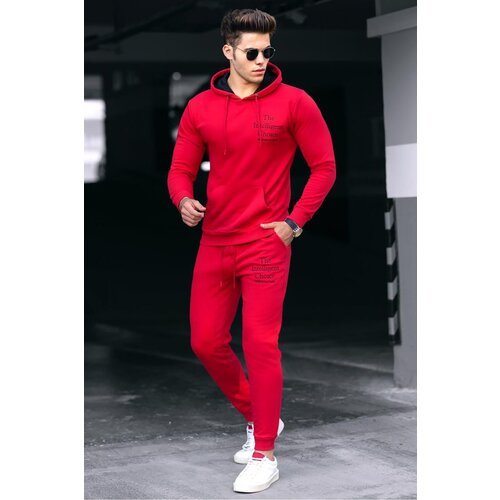 Madmext Men's Printed Red Tracksuit 4725 Slike