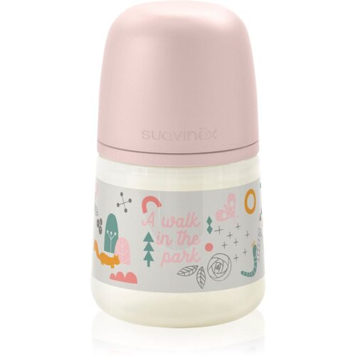Suavinex Walk SX Pro Anatomical M bočica za bebe 3 m+ Medium Flow - Pink 150 ml Slike