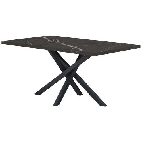 Matis Trpezarijski sto Pablo X, 140x80, Crni Slike