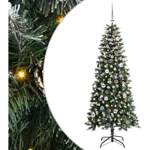 vidaXL Umestno božično drevo med 150 LED Zelena 66 x 66 x 150 cm Cene