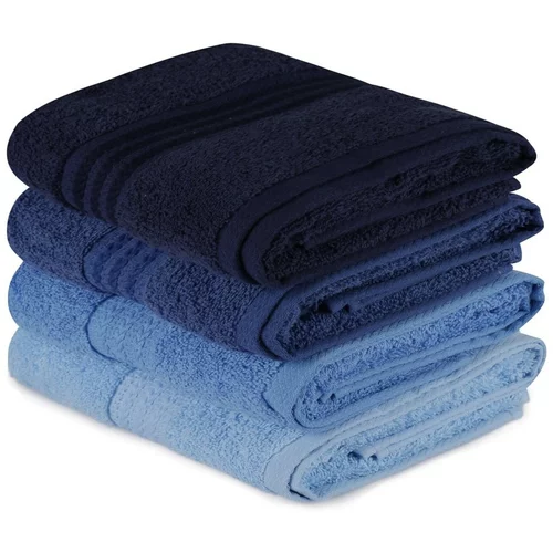 Mjoll Kopalniške brisače in rokavice za umivanje RAINBOW X4 Modra