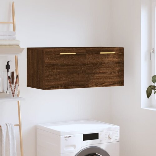vidaXL Zidni ormarić smeđa boja hrasta 80x36 5x35 cm konstruirano drvo Cijene
