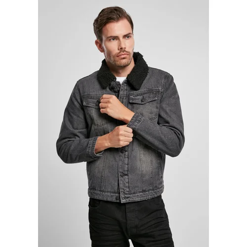 Brandit Sherpa Demin jacket black/black