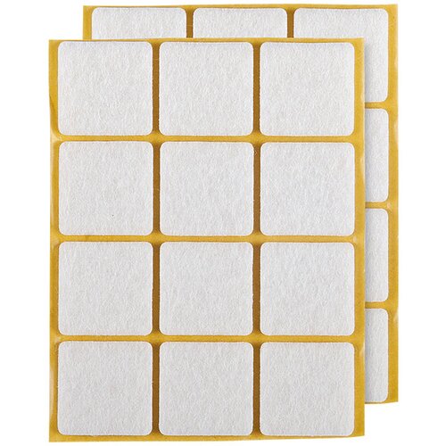 STABILIT podložna pločica od filca (32 x 32 mm, 24 Kom., Bijele boje, Lijepljenje) Slike