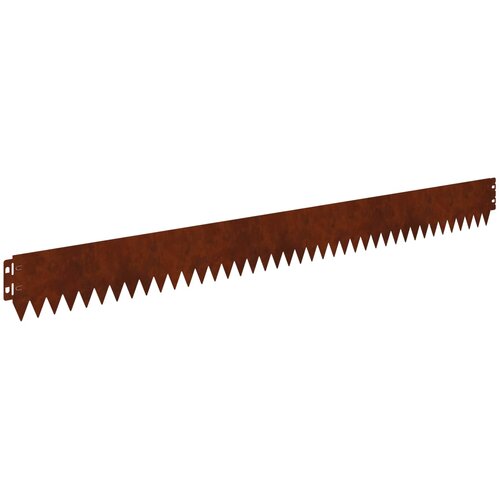 vidaXL Robovi trave 10 pcs 103 x 10 cm Jeklo Rjav, (5000301376) Cene