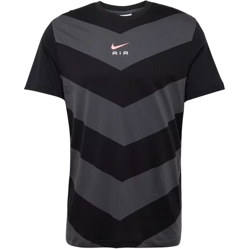 Nike Sportswear Majica 'AIR' siva / breskev / črna / bela