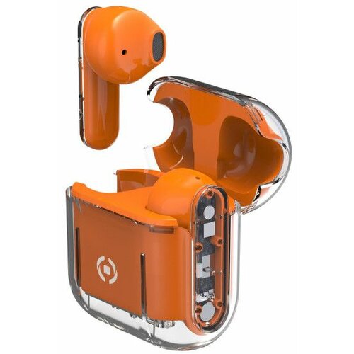 Celly sheer true wireless bluetooth slušalice u narandžastoj boji Slike
