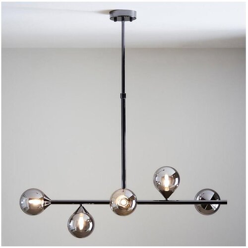  Endon 101348 - Luster na stalku OTIS 5xG9/3W/230V crni hrom/zadimljeno crna Cene