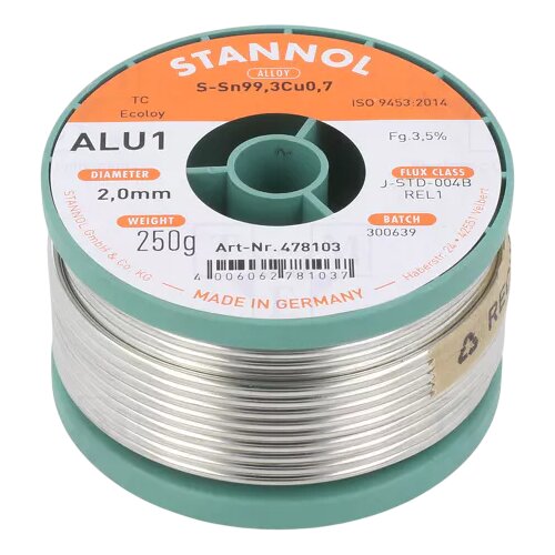 Tinol kalaj za lemljenje STANNOL 2mm 250gr Cijene