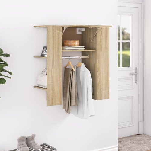 The Living Store Omarica za predsobo sonoma hrast 97,5x37x99 cm konstruiran les - Omarica Za Predsobo, (21436053) Cene
