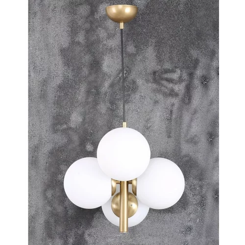 Squid Lighting Bijela/u zlatnoj boji viseća svjetiljka sa staklenim sjenilom ø 15 cm Forte –