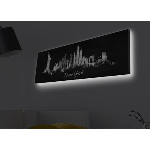 Wallity Slika sa LED osvetljenjem 3090MDACT-003, 30x90 cm Cene