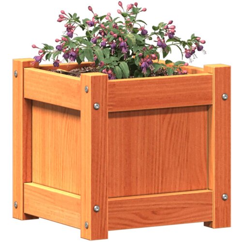  Vrtna sadilica vo&amp;scaron;tano smeđe boje 31x31x31 cm od borovine Slike