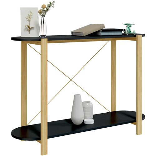 vidaXL Konzolni stol crni 110 x 38 x 75 cm od konstruiranog drva Cijene