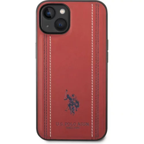 Us Polo U.S. Polo usnjen ovitek USHCP14SPFAR za iPhone 14 6.1 - rdeč