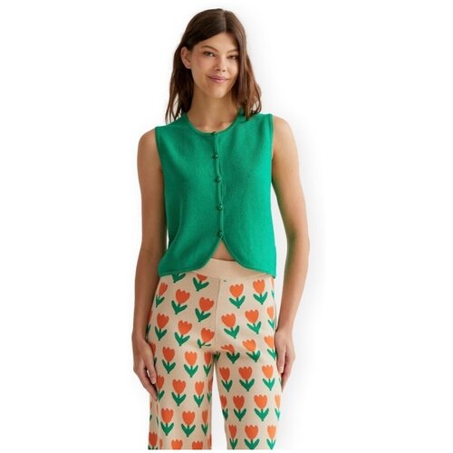 Compania Fantastica Topi & Bluze COMPA&Ntilde;IA FANT&Aacute;STICA Top 10239 - Green Zelena Cene
