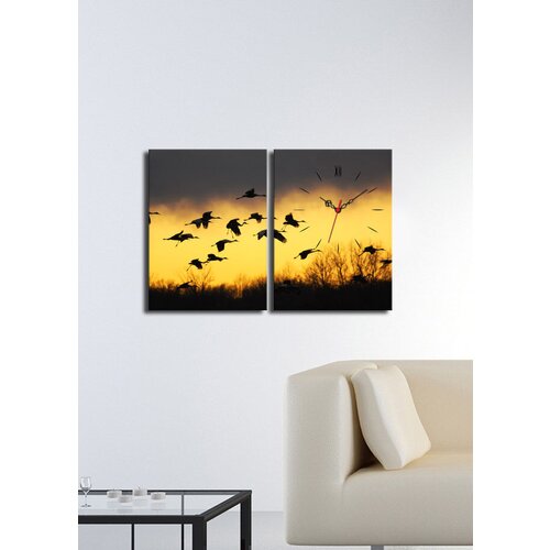 Wallity zidni sat 2P3040CS-98, 64x40 cm, 2 dela Cene