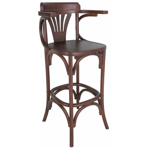 Antic Line Smeđa barska stolica od čvrstog brijesta (visine sjedala 77 cm) Montmartre –
