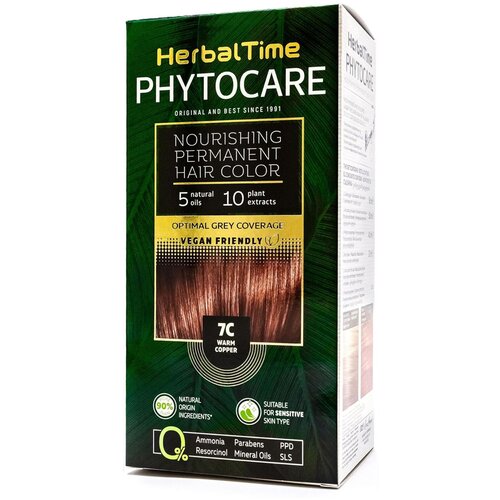 Color Time herbal time boja za kosu 7C warm copper Slike