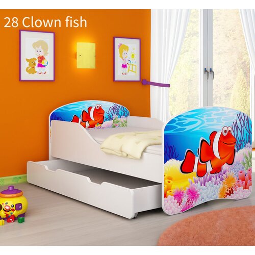  Otro&scaron;ka postelja ACMA z motivom + predal 180x80 cm 28 Clown Fish Cene