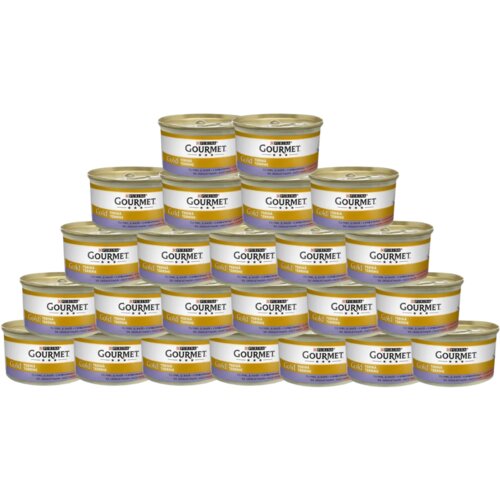 Purina gourmet Vlažna hrana za mačke Gold, Jagnjetina i pačetina pašteta, 85g x24 Slike