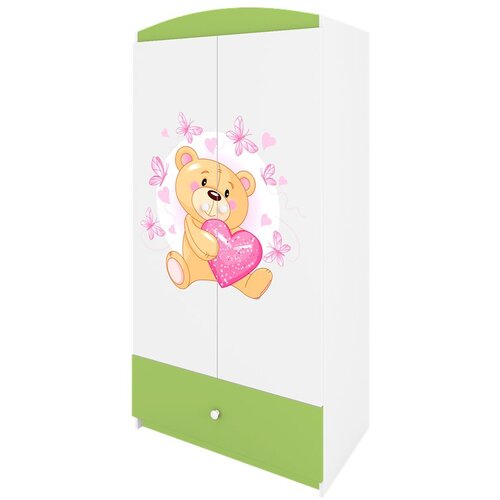 HAPPYKIDS Garderobni ormar Dreamy medvjedić Zelena Cijene