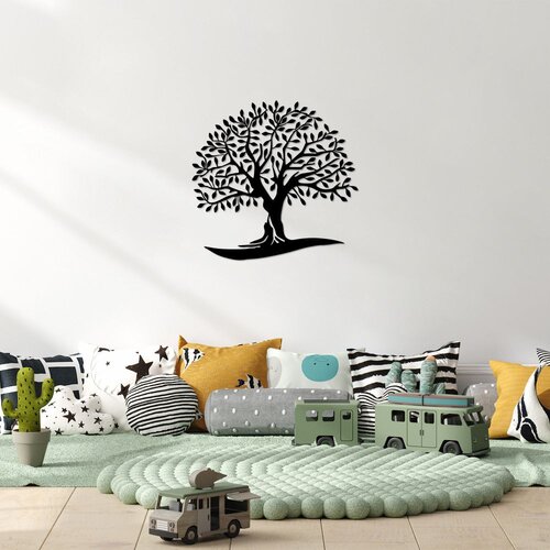 Wallity Zidna dekoracija Monumental Tree 21, 64 x 66 cm, Crna Cene