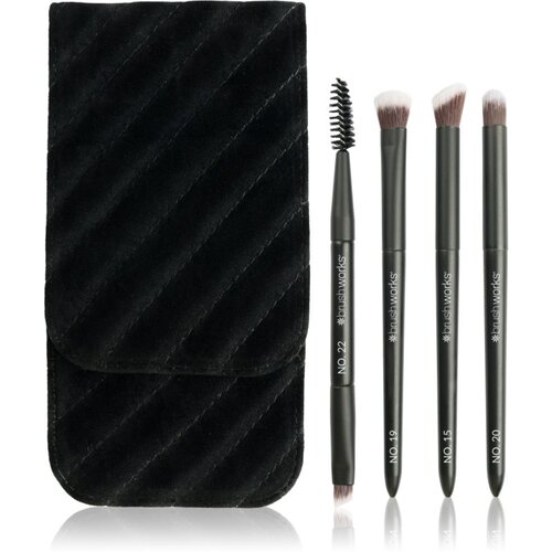 Brushworks Travel Eye Brush Set set kistova za putovanje Slike