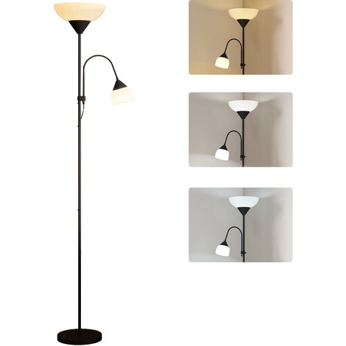 HOMCOM stoječa svetilka kovina, plastika 28D x 28&Scaron; x 179,5V cm črno, (5000242749) Cene