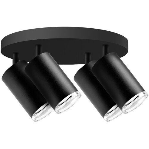  LED RGBW prigu&scaron;iva kupatilska ugradna spot svetiljka TURYN 4xGU10/6W/230V IP44 crna Cene